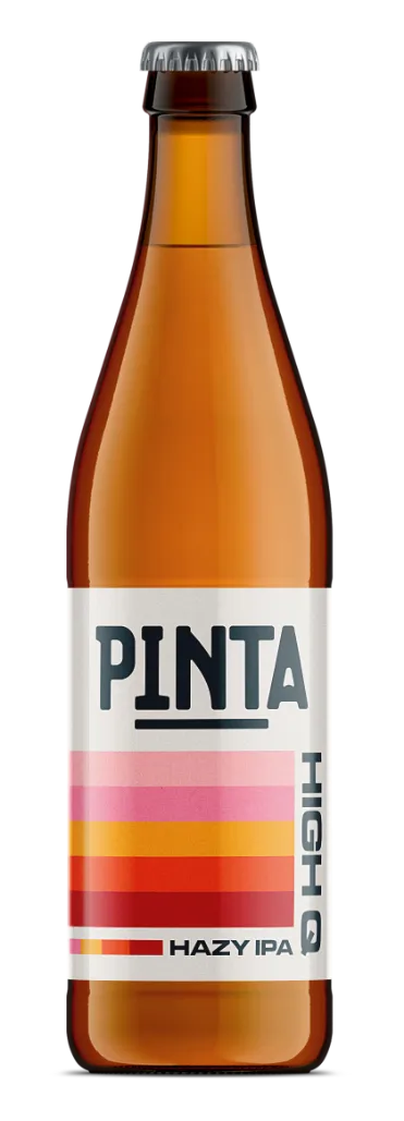 PINTA High Q Hazy IPA láhev 500 ml chmelová