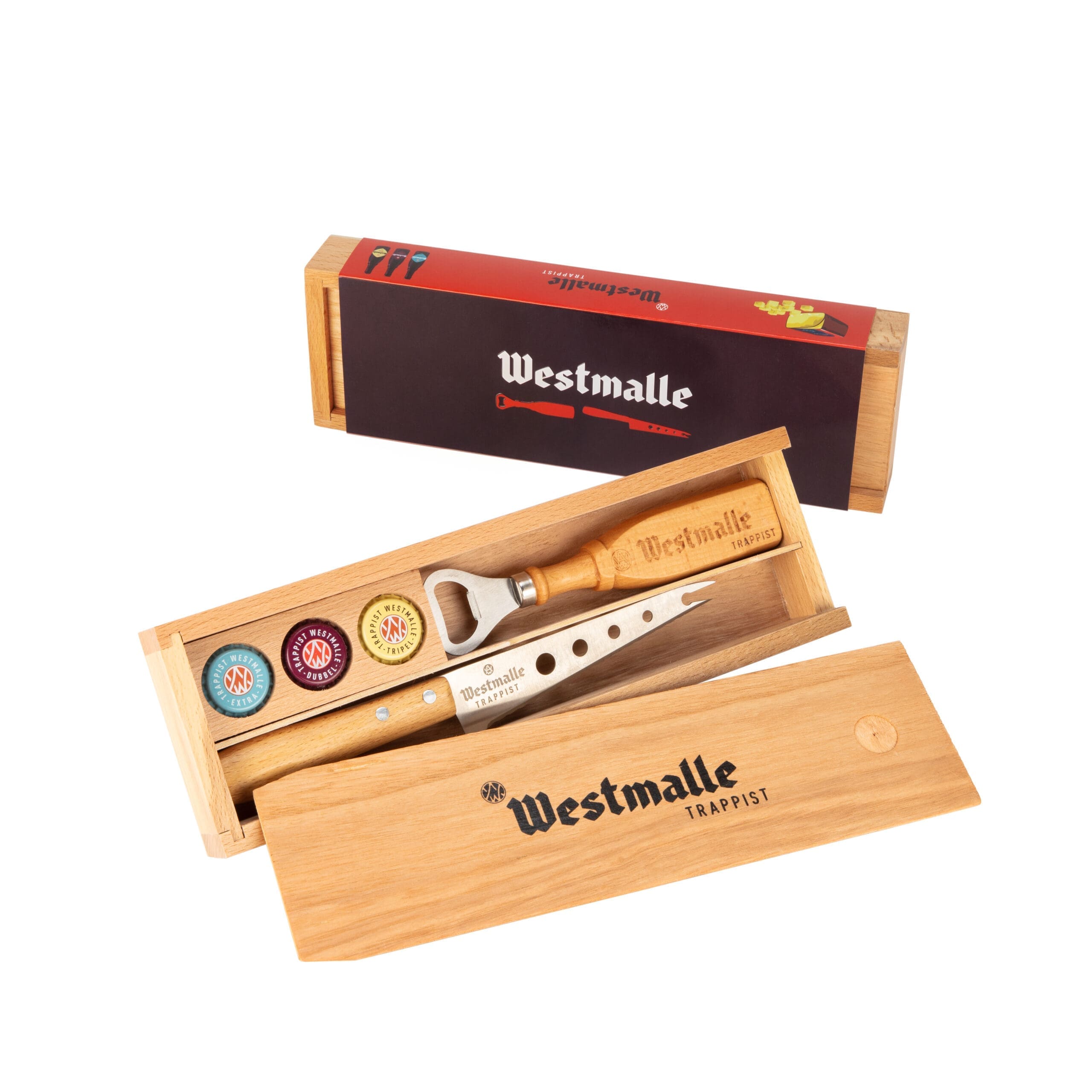 Westmalle dárková sada v dřevěné krabičce sýr