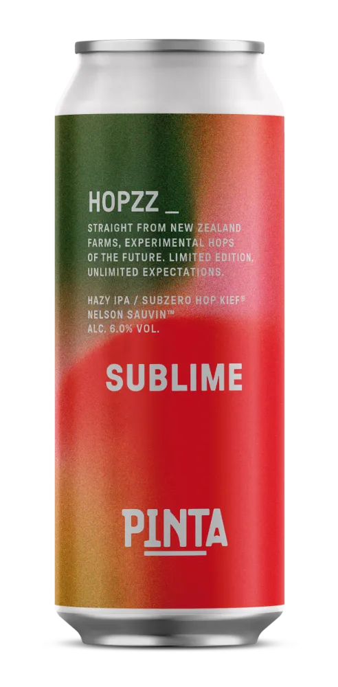 Pinta Hopzz Sublime Hazy IPA pivo 500 ml šťavnaté