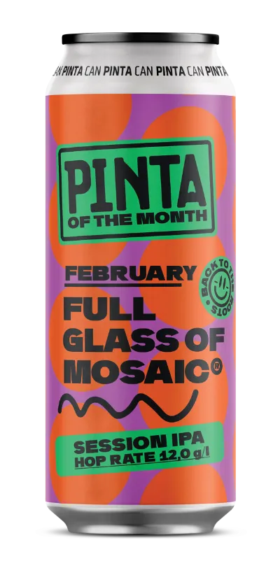 PINTA Full Glass of Mosaic Session IPA pivo 5,7 %