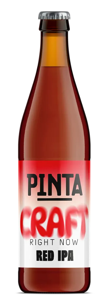 Browar Pinta Craft Right Now Red IPA pivo 500 ml karamelová