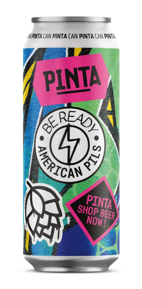 PINTA Be Ready American Pils pivo 500 ml světlý ležák