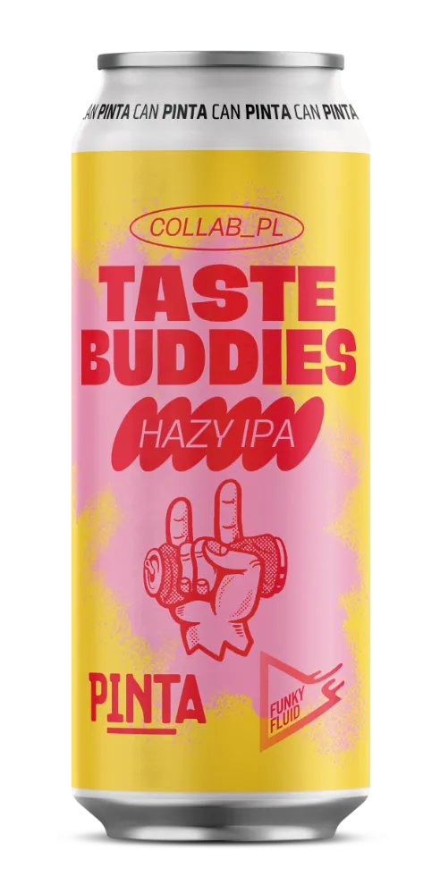 Browar Pinta Collab PL Taste Buddies Hazy IPA pivo 500 ml