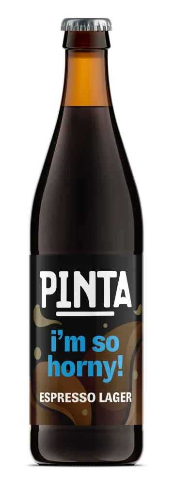 PINTA I'm so horny! espresso lager lahev 500 ml kávový