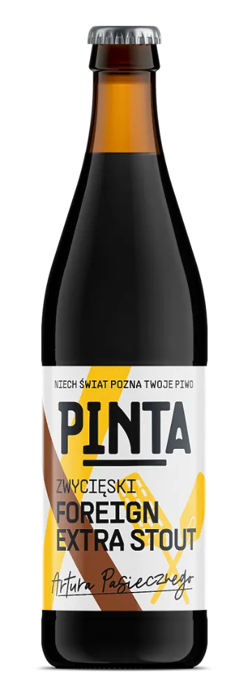 PINTA Zwycięski Foreign Extra Stout láhev káva
