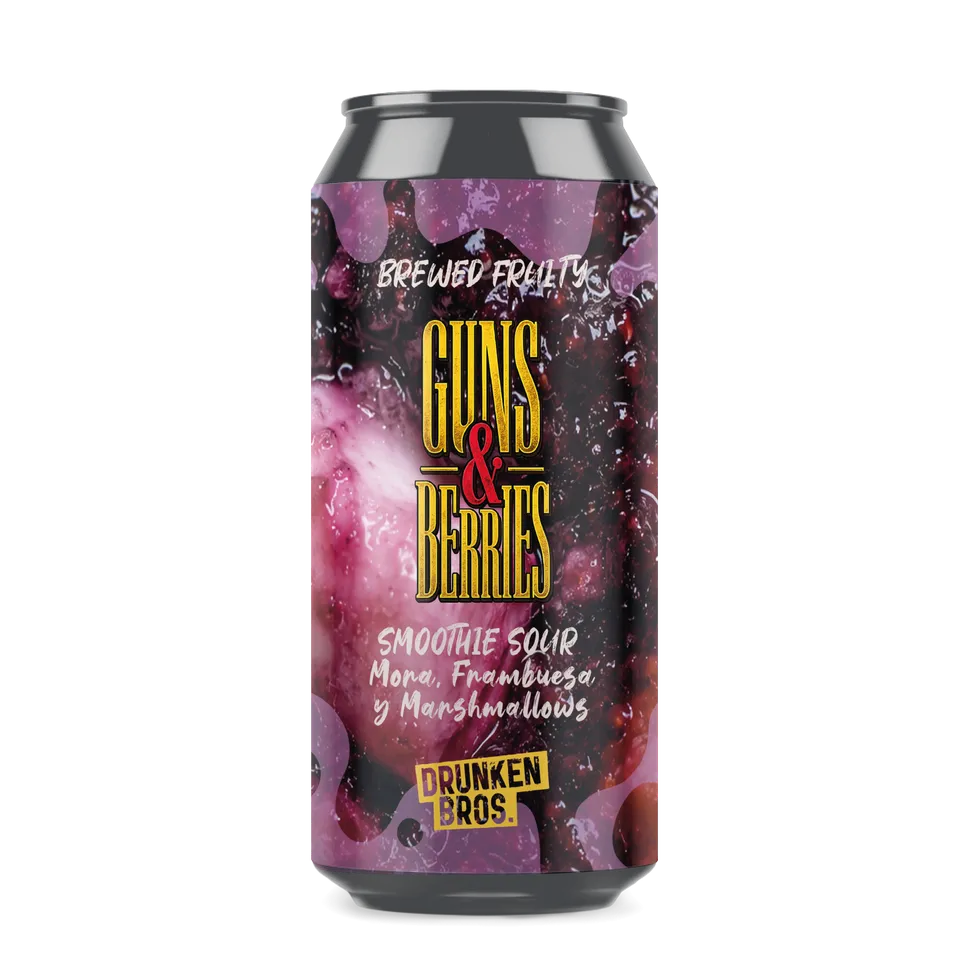 Drunken Bros. Guns & Berries pivo 440 ml ovocné