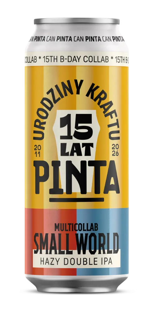 PINTA Small World Hazy Double IPA plechovka 500 ml silná