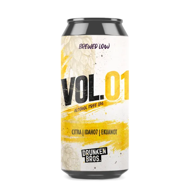 Drunken Bros. Vol.01 Alcohol Free IPA nealko pivo chmelové