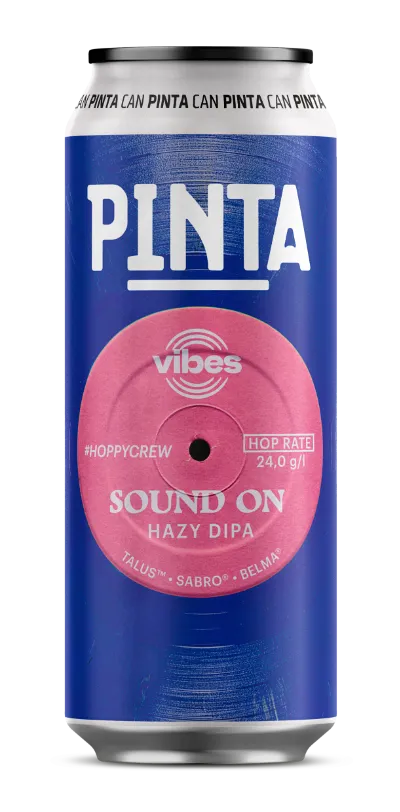 PINTA Vibes Sound On Hazy DIPA pivo 500 ml krémové