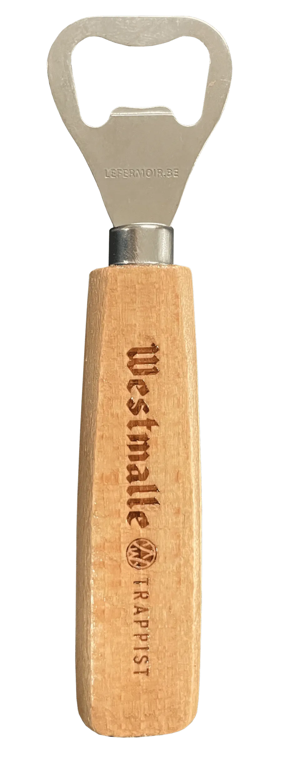 Westmalle otvírák dřevěný s logem 15 cm