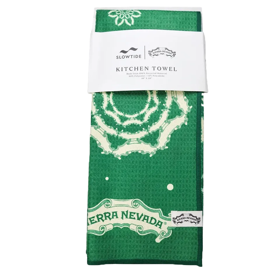 Sierra Nevada x Slowtide kuchyňská utěrka vločky