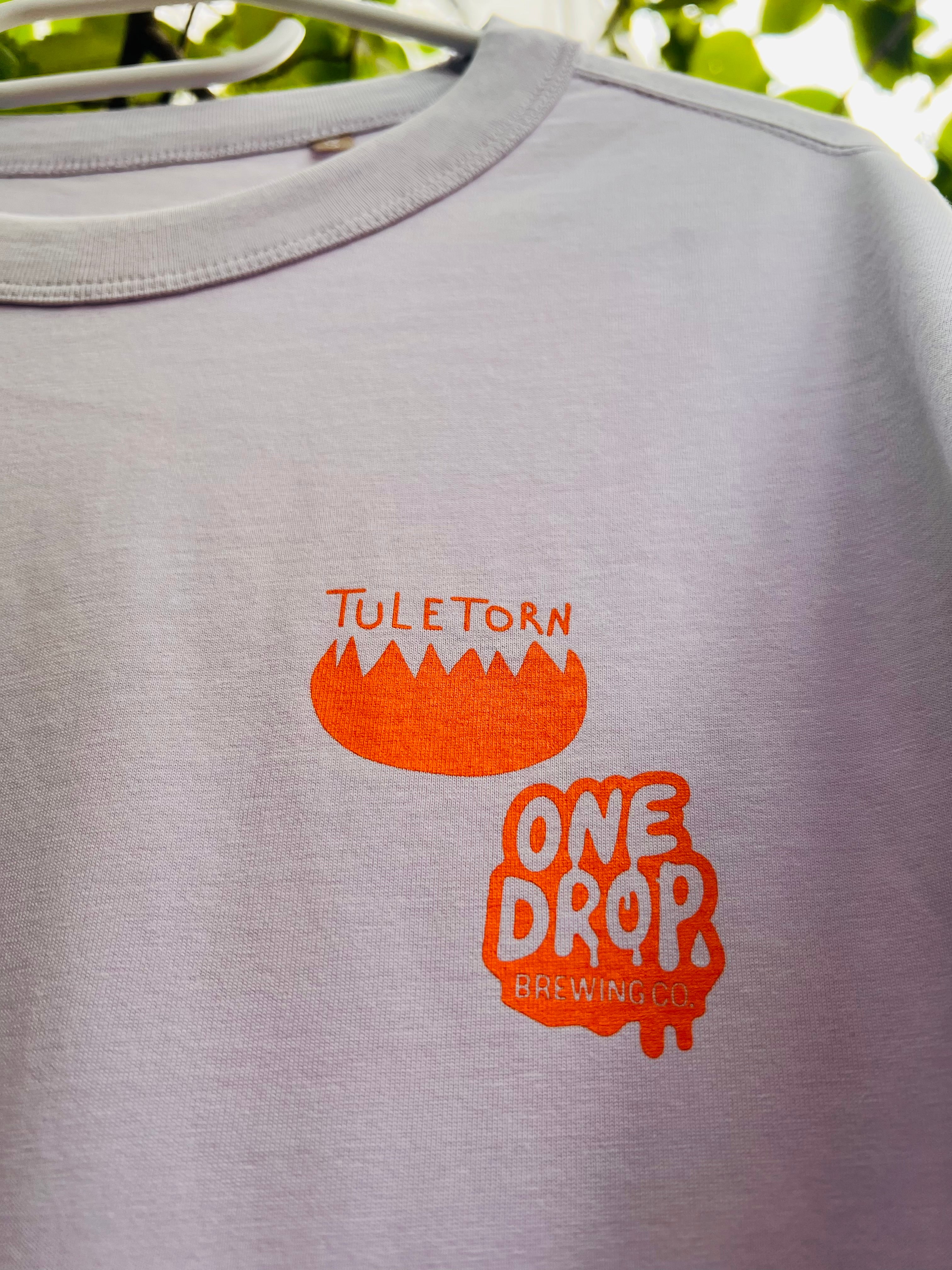 Tuletorn Pavlova Pesakond tričko lilac oranžový potisk