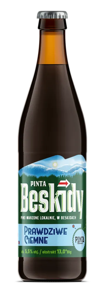 Pinta Beskidy Pravdivé Ciemne tmavý ležák 500 ml 5,5%