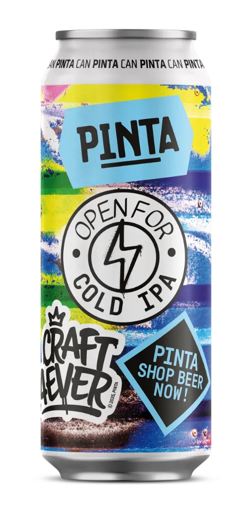 Pinta Open For Cold IPA pivo 500 ml svěží hořkost
