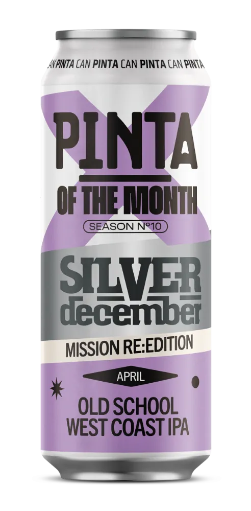 PINTA Silver December West Coast IPA plechovka 500 ml hořká