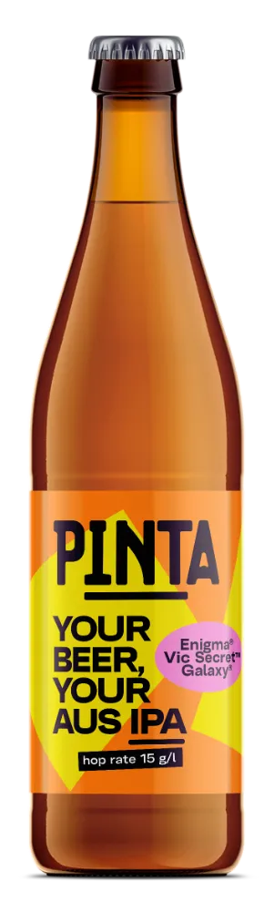 PINTA Your Beer Your AUS IPA pivo láhev tropické ovoce