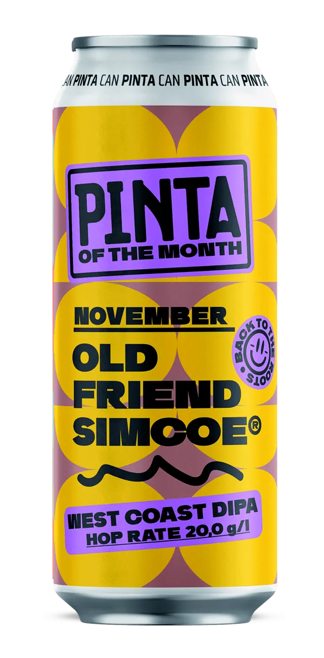 PINTA Old Friend Simcoe West Coast DIPA pivo 500 ml hořké