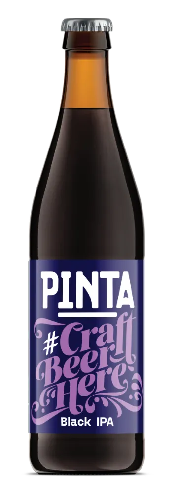 Browar Pinta #CraftBeerHere Black IPA pivo 500 ml 6,5 %