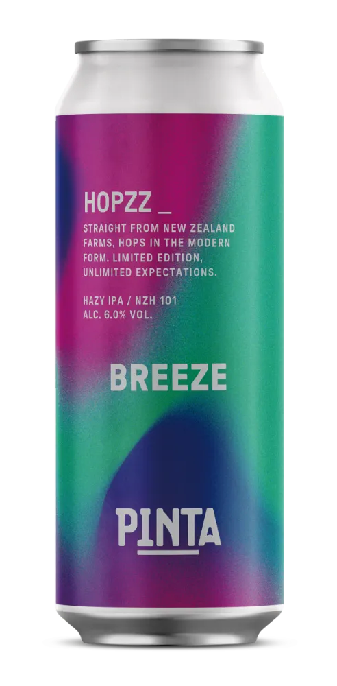 Pinta Hopzz Breeze Hazy IPA pivo 500 ml citrusový chmel