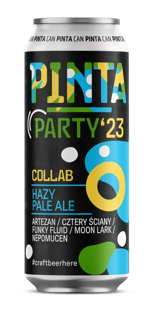 PINTA Party Collab 2023 Hazy Pale Ale pivo 4,5% lehké
