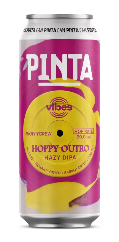PINTA VIBES Hoppy Outro Hazy DIPA pivo 500 ml