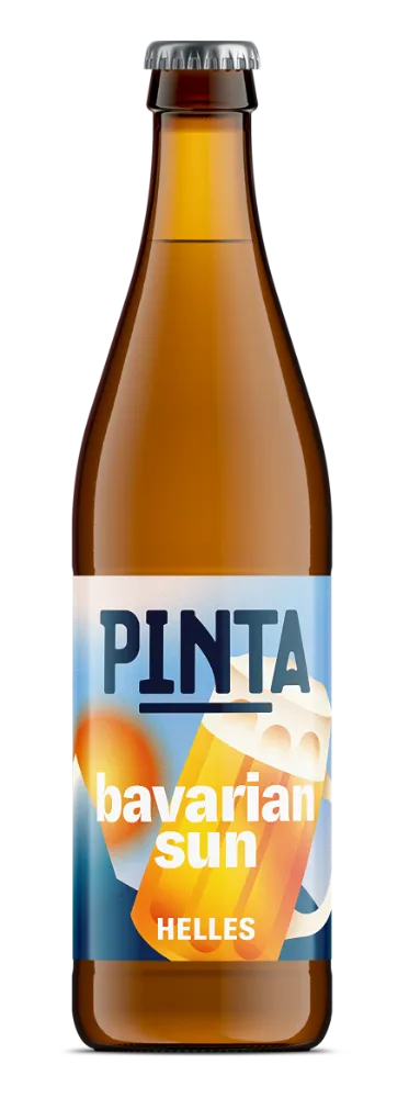 PINTA Bavarian Sun Helles pivo láhev sladové