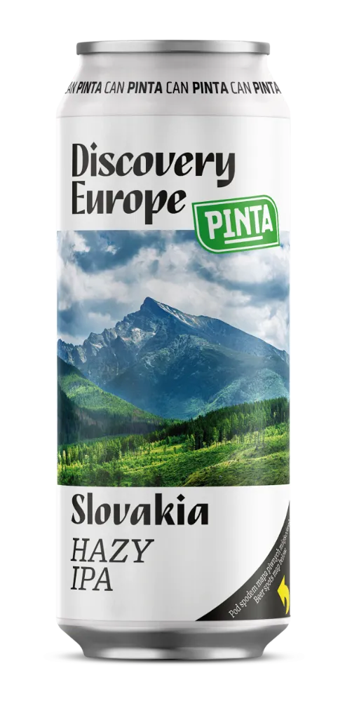PINTA Discovery Europe Slovakia Hazy IPA pivo 500 ml šťavnaté
