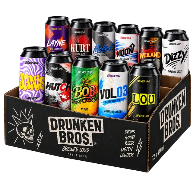 Drunken Bros. Pack 12 mix piv 12×440 ml na míru