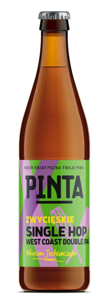 PINTA Zwycięskie Single Hop DIPA pivo 500 ml mosaic