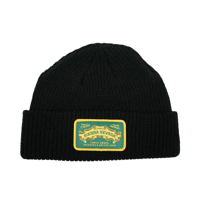 Sierra Nevada Heritage Beanie pletená čepice černá