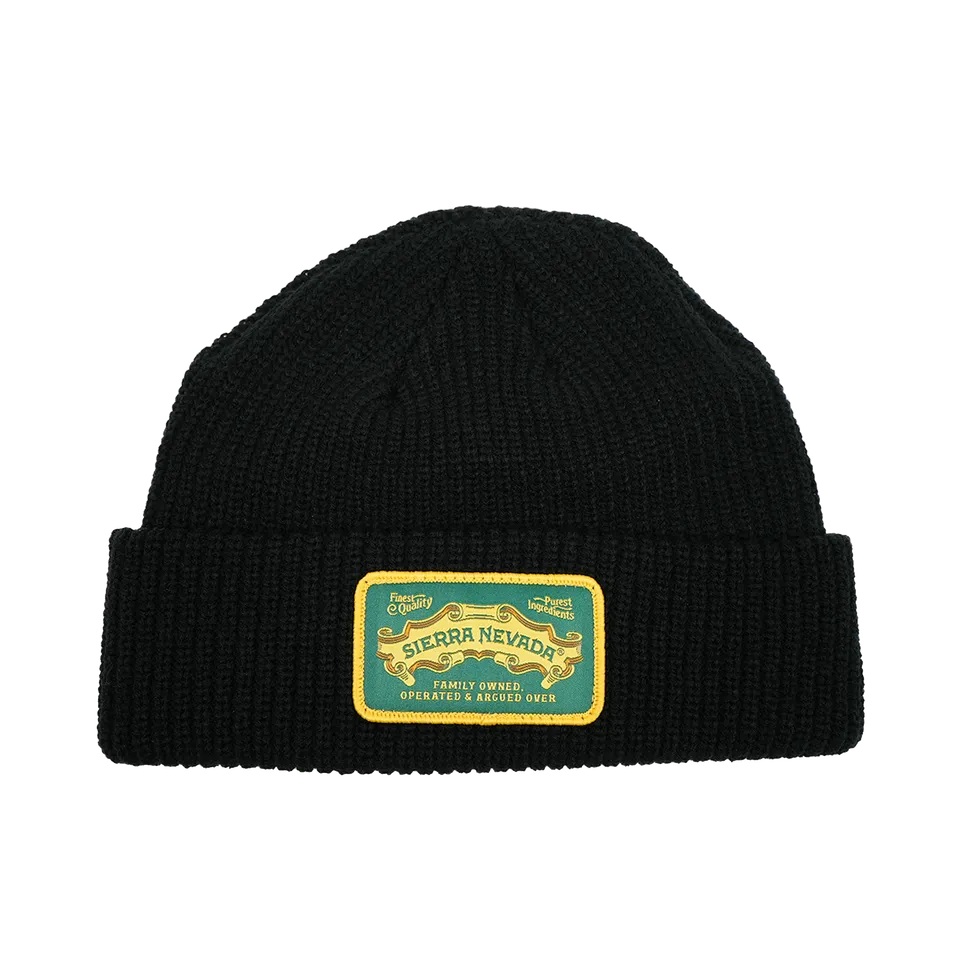 Sierra Nevada Heritage Beanie pletená čepice černá