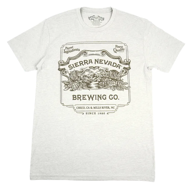 Sierra Nevada Vintage Label tričko s potiskem