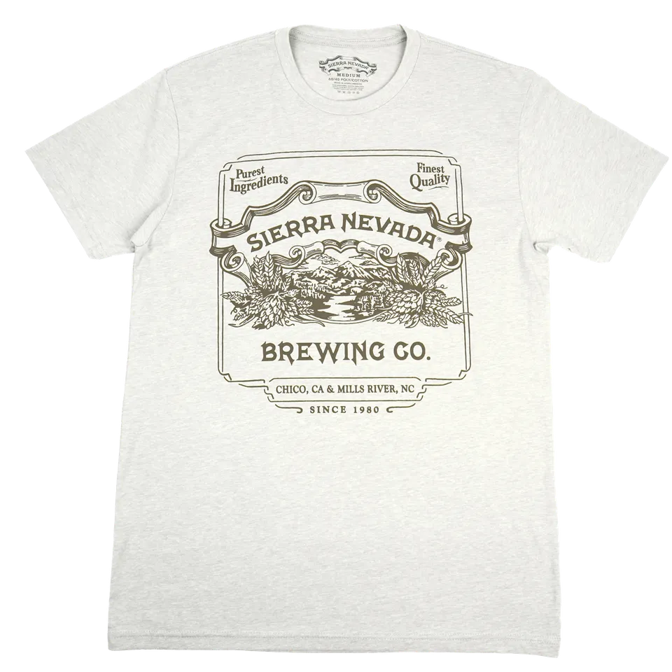 Sierra Nevada Vintage Label tričko s potiskem
