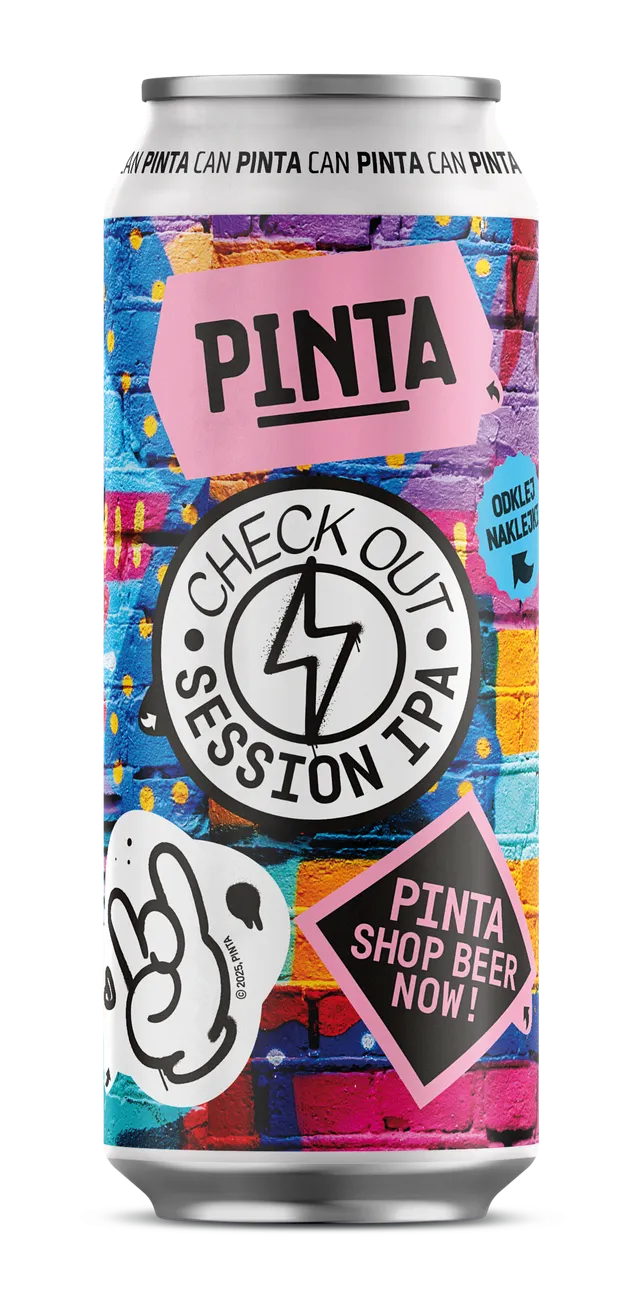 Browar PINTA Check Out Session IPA pivo 500 ml lehké