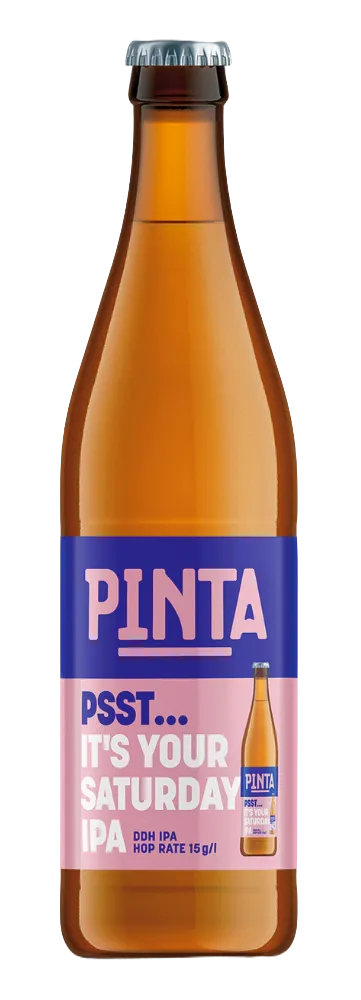 PINTA Psst Saturday DDH IPA pivo 500 ml 6,8%