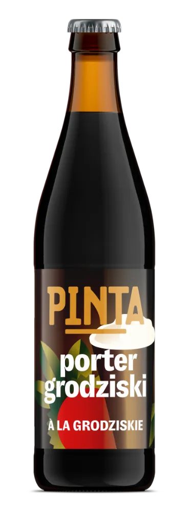 PINTA Porter Grodziski tmavý porter 500 ml silný uzený