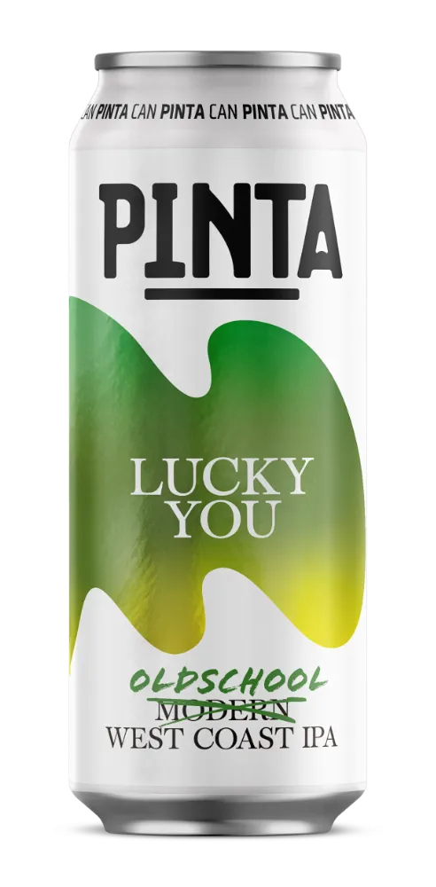 PINTA Lucky You West Coast IPA plechovka 500 ml hořká