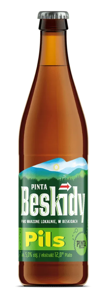 PINTA Beskidy Pils pivo 500 ml světlý ležák