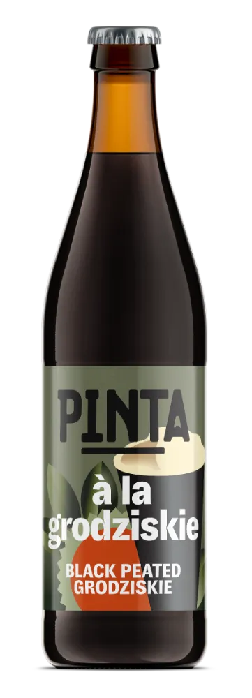 PINTA à la Grodziskie Black Peated pivo 500 ml uzené