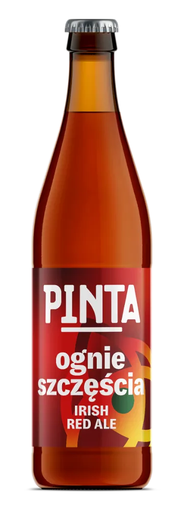 Pinta Ognie Szczęścia Red Ale pivo 500 ml karamelové