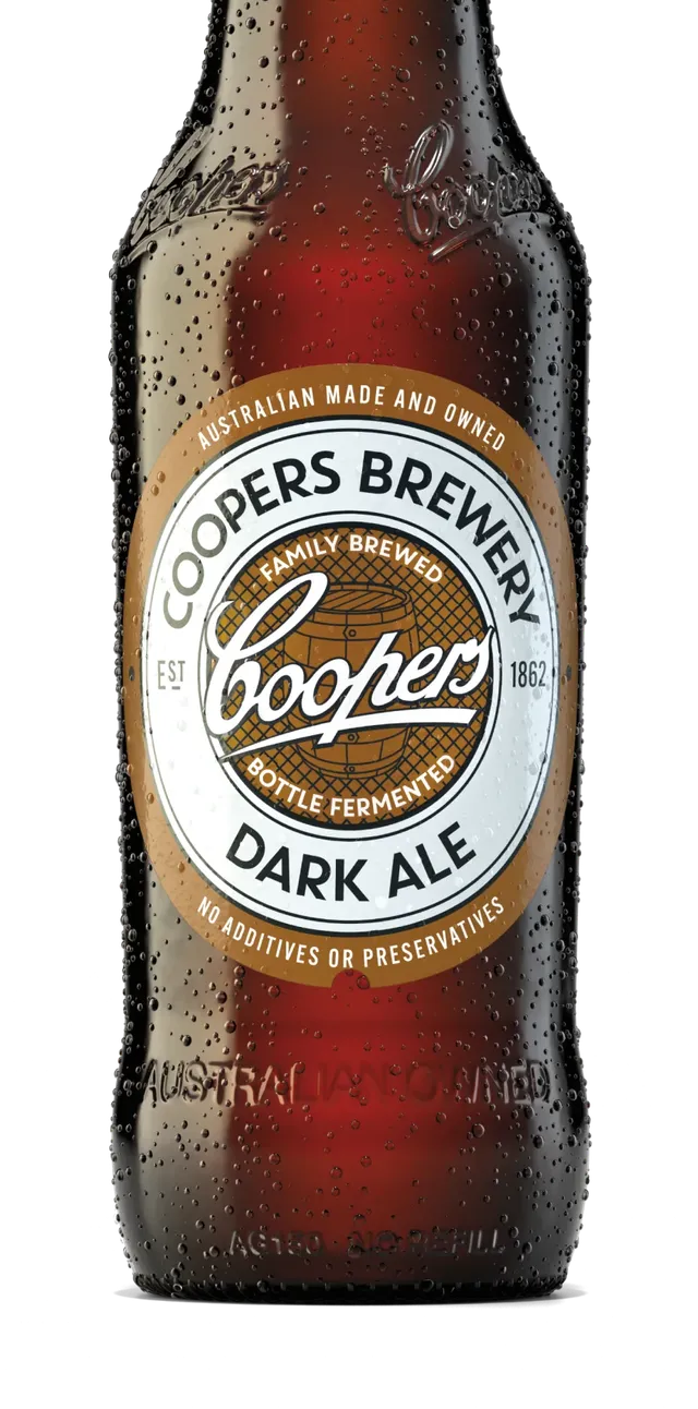 Coopers Dark Ale tmavé svrchně kvašené pivo káva