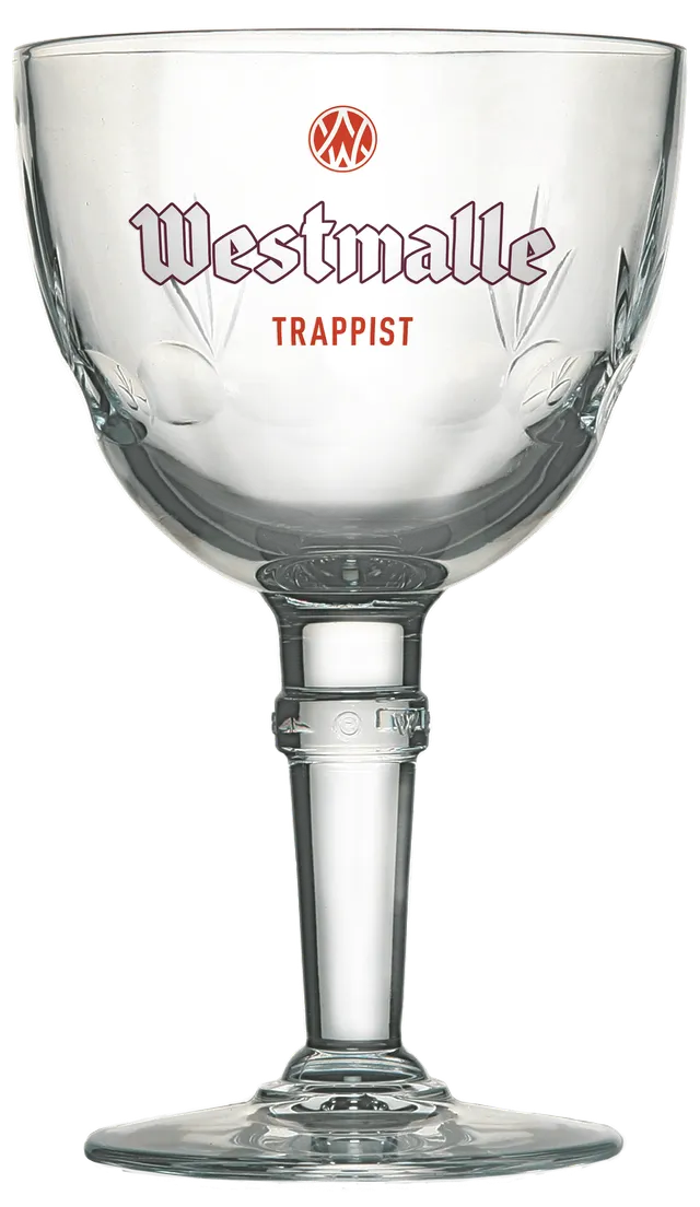 Westmalle aperitivní sklenice 17 cl broušená