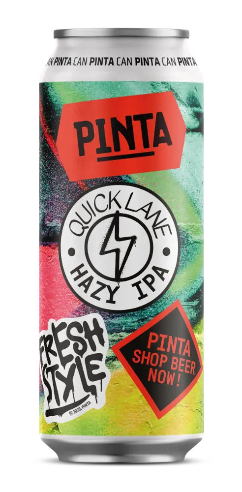 PINTA Quick Lane Hazy IPA pivo 6% plechovka