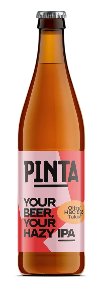 Pinta Your Beer Your Hazy IPA Citra HBC 586 Talus pivo 500 ml