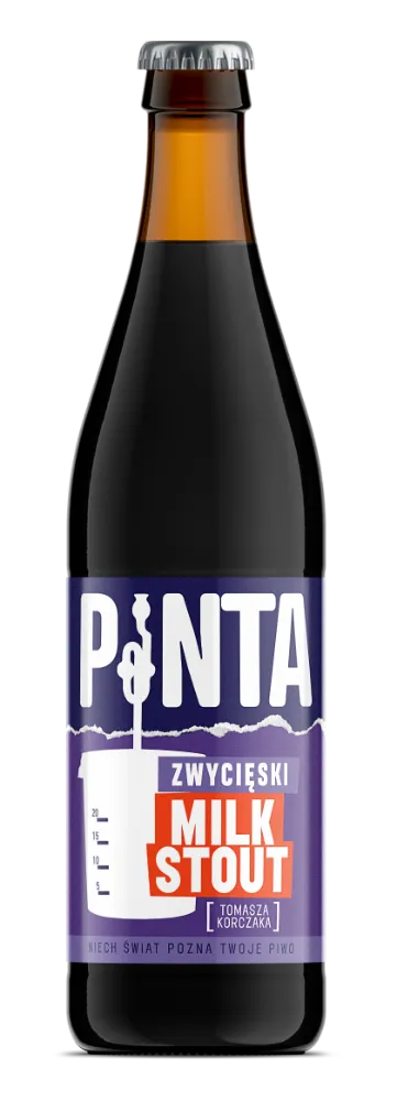 Browar PINTA Zvítězný Milk Stout pivo 500 ml laktoza