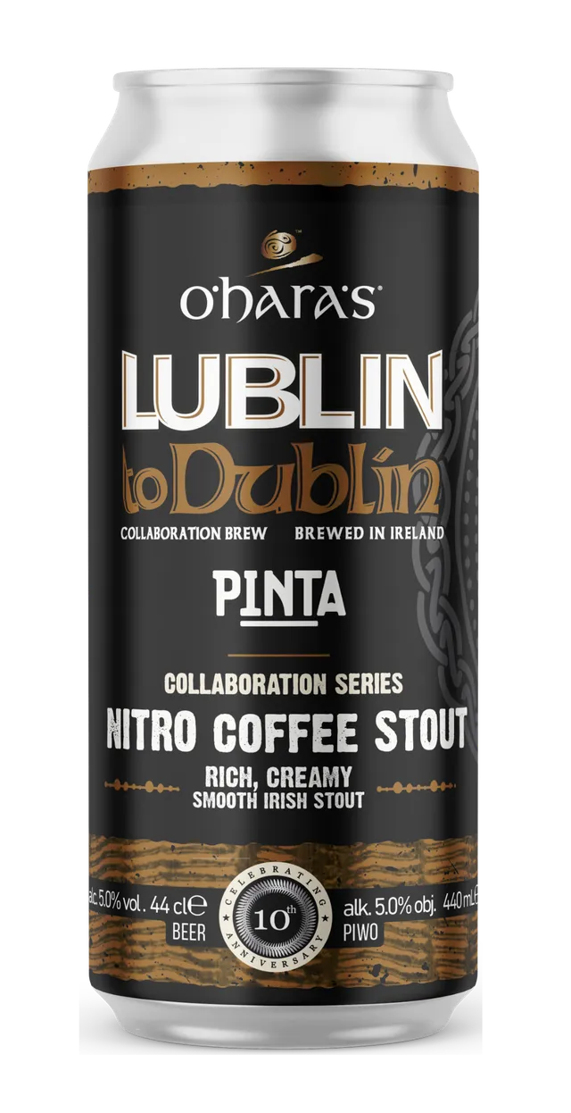 Browar Pinta Lublin to Dublin Nitro Coffee Stout pivo kávový