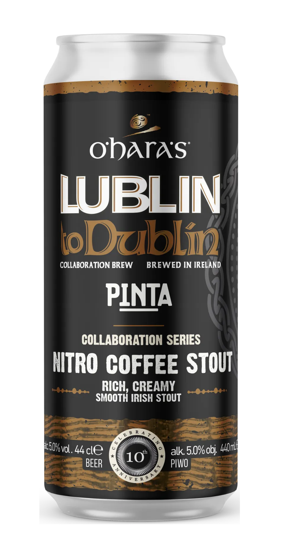 Browar Pinta Lublin to Dublin Nitro Coffee Stout pivo kávový