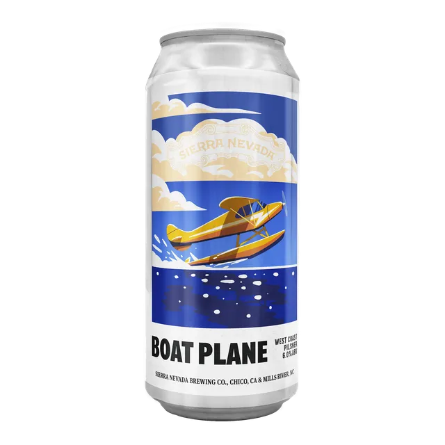 Sierra Nevada Boat Plane west coast pilsner pivo chmelové