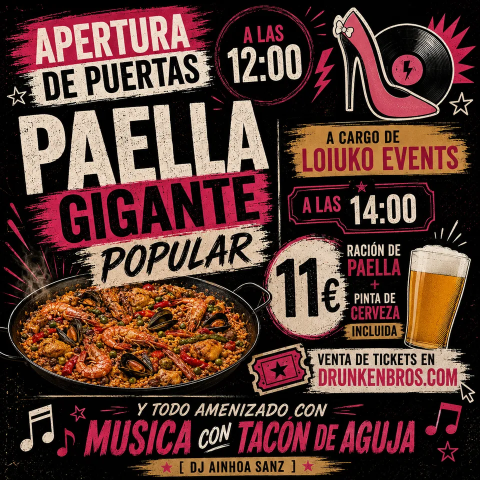 Drunken Bros. Paella + pinta vstupenka Lager IPA Zamudio