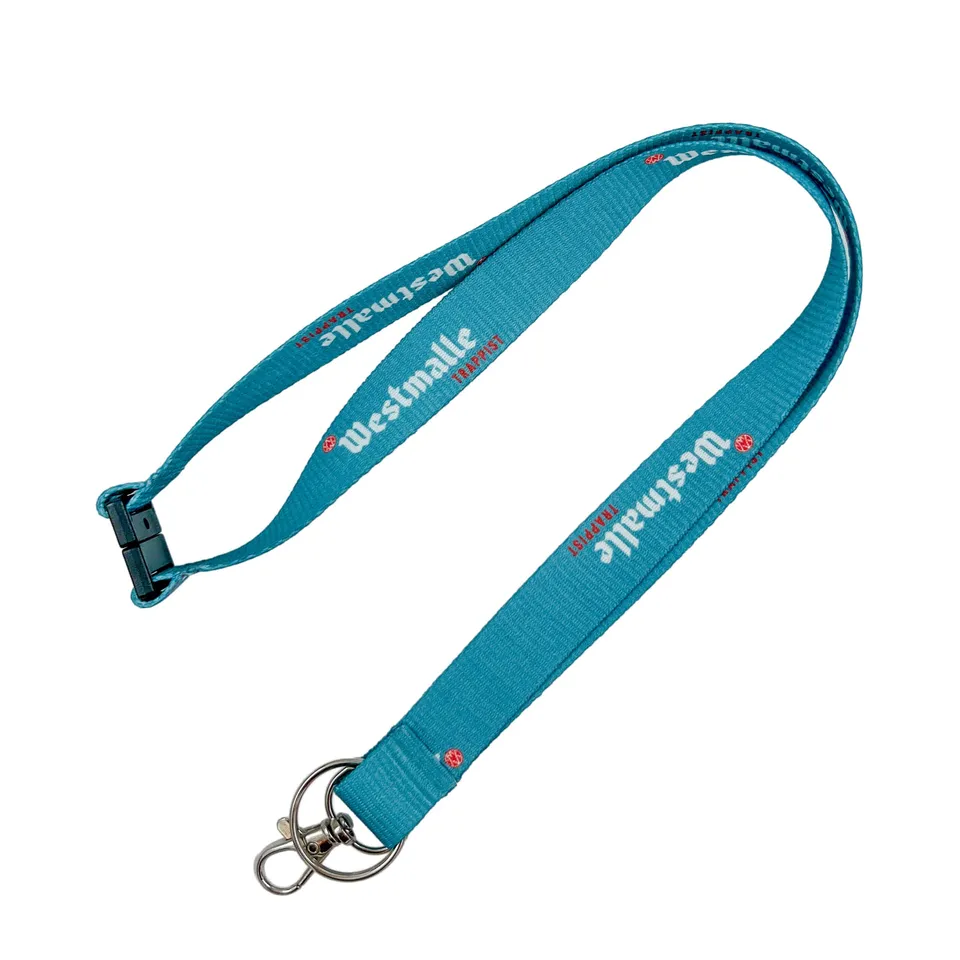 Westmalle lanyard šňůrka na klíče modrá